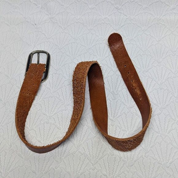 SANGIORGIO | Italian Textured Leather Belt sz XL - Picture 10 of 13